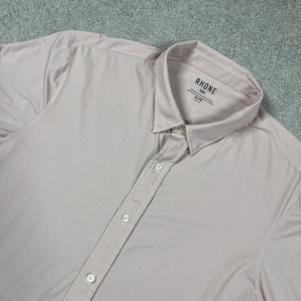 Rhone Commuter Shirt Mens Extra Large Stretch Breathable Workwear Pink